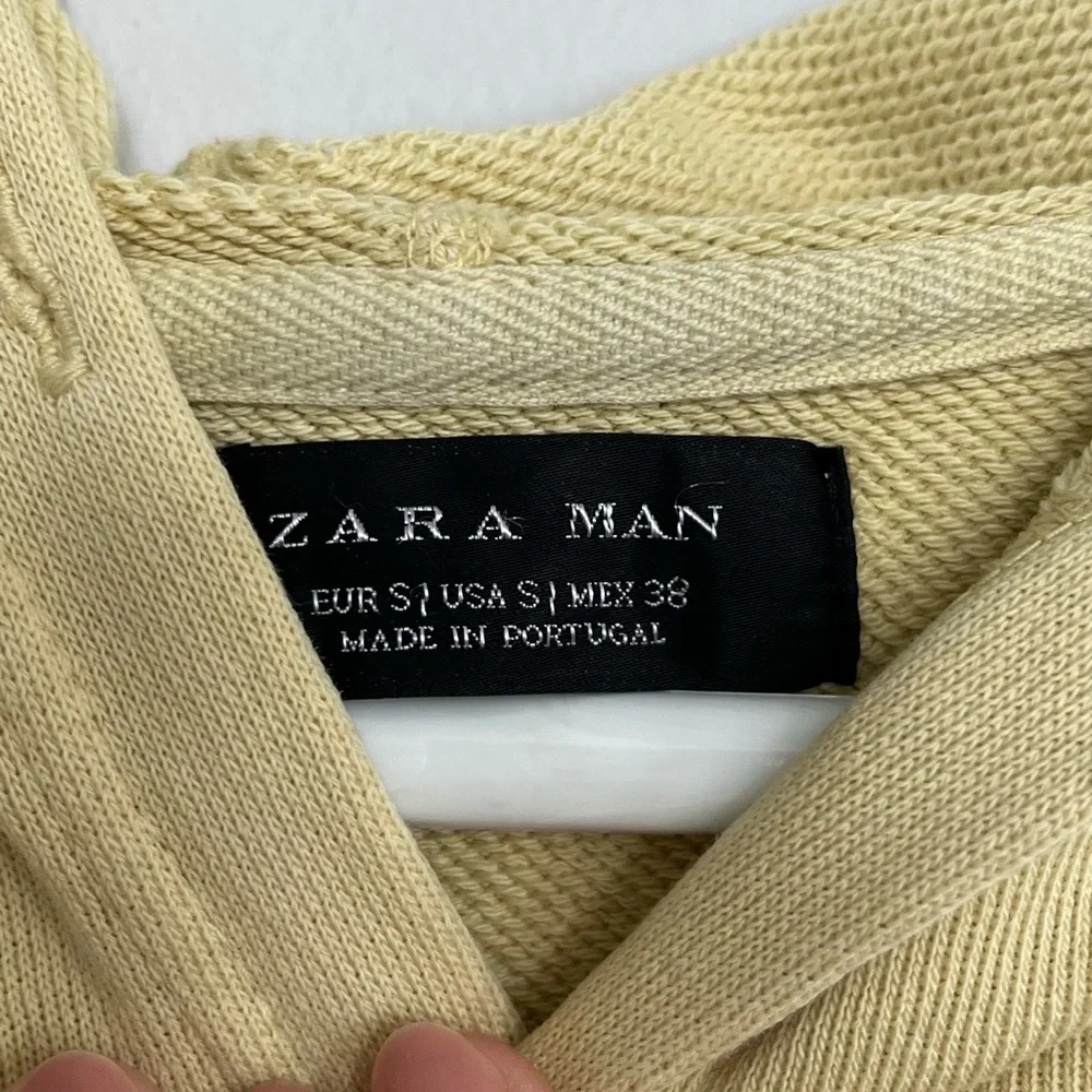 Zara Pale Yellow Men’s Hoodie - Picture 5 of 7